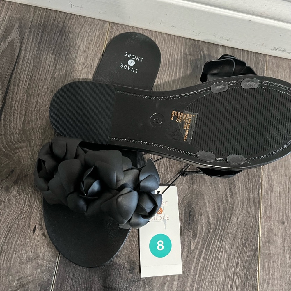 Women’s Jelly Sandals.   size. 8.   color black - Picture 6 of 7